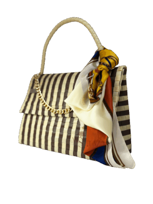 Bolso Luva Cafe con beige