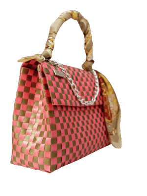 Bolso Luva Salmón & Dorado