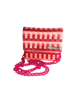 Bandolero Rosa Fucsia  Bolso artesanal sostenible
